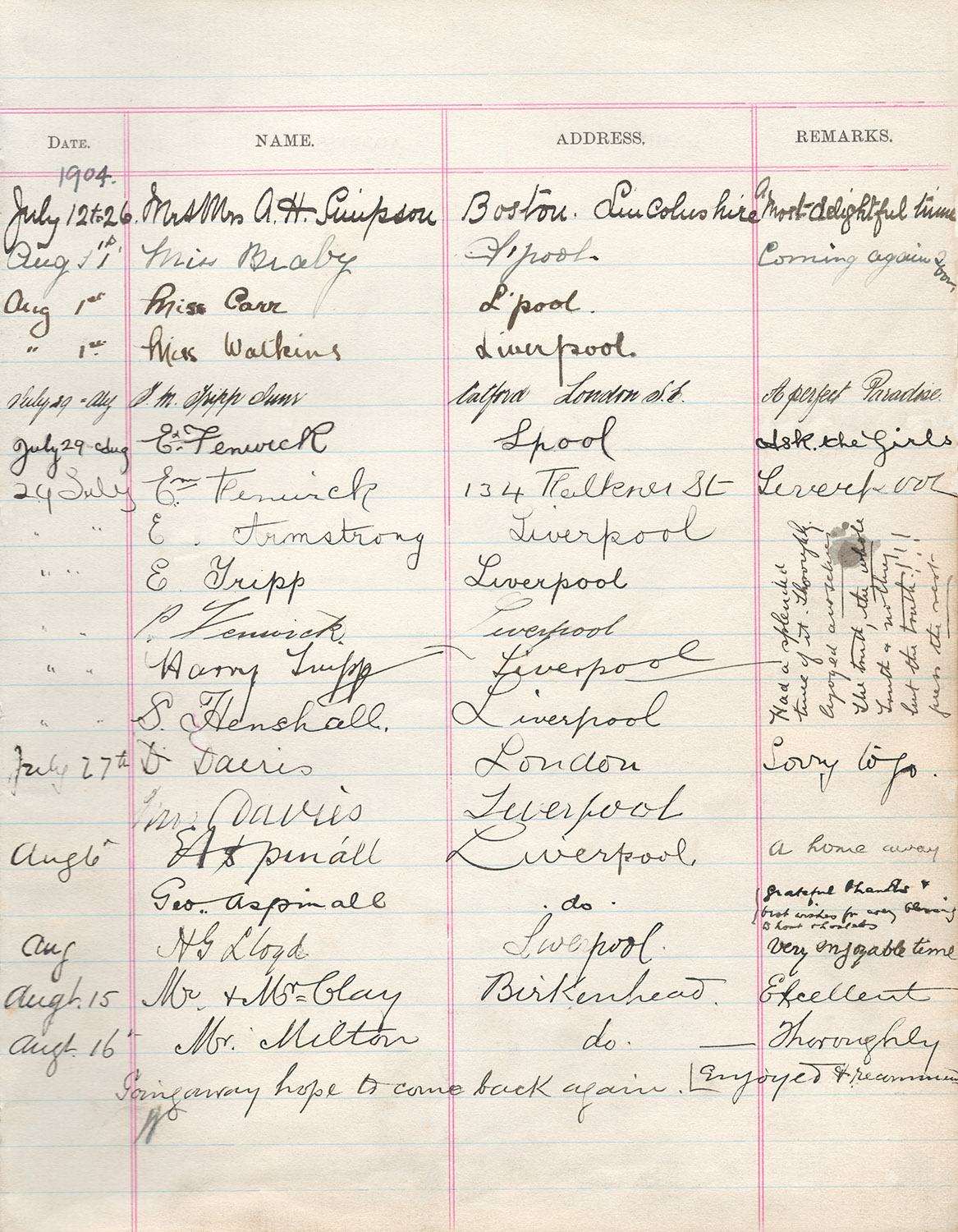 Axnfel's Visitors Book (Page 004)