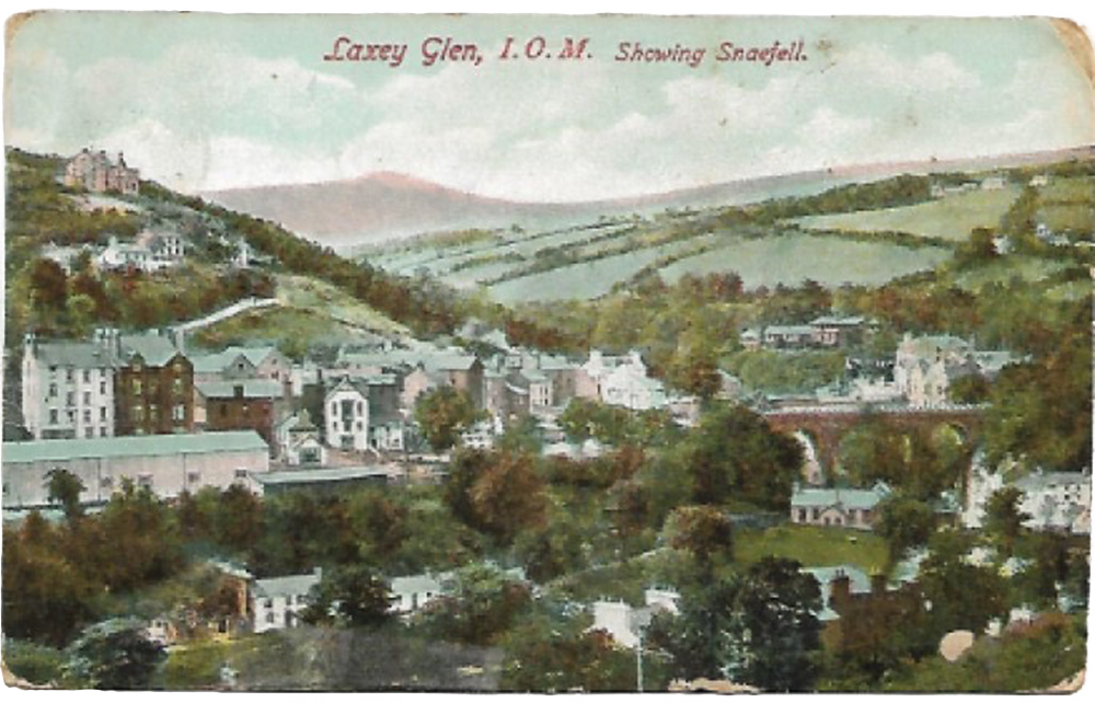 Old Colour Postcard of Laxey